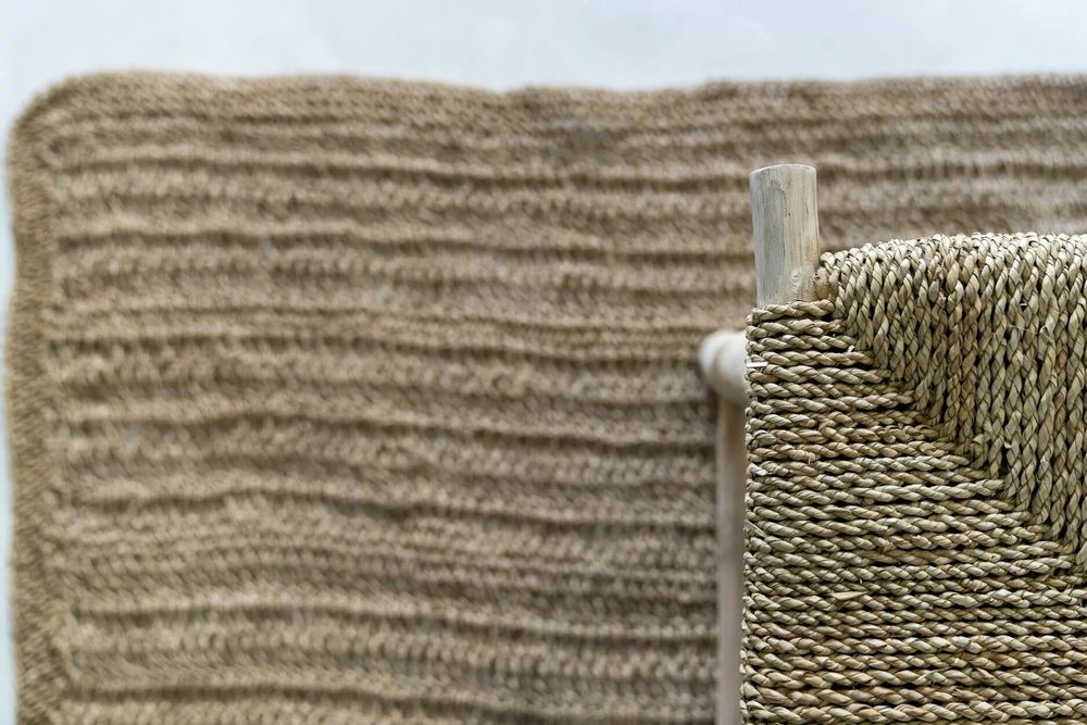 Benches - The Porto Seagrass Stool - Natural - M - BAZAR BIZAR LIVING