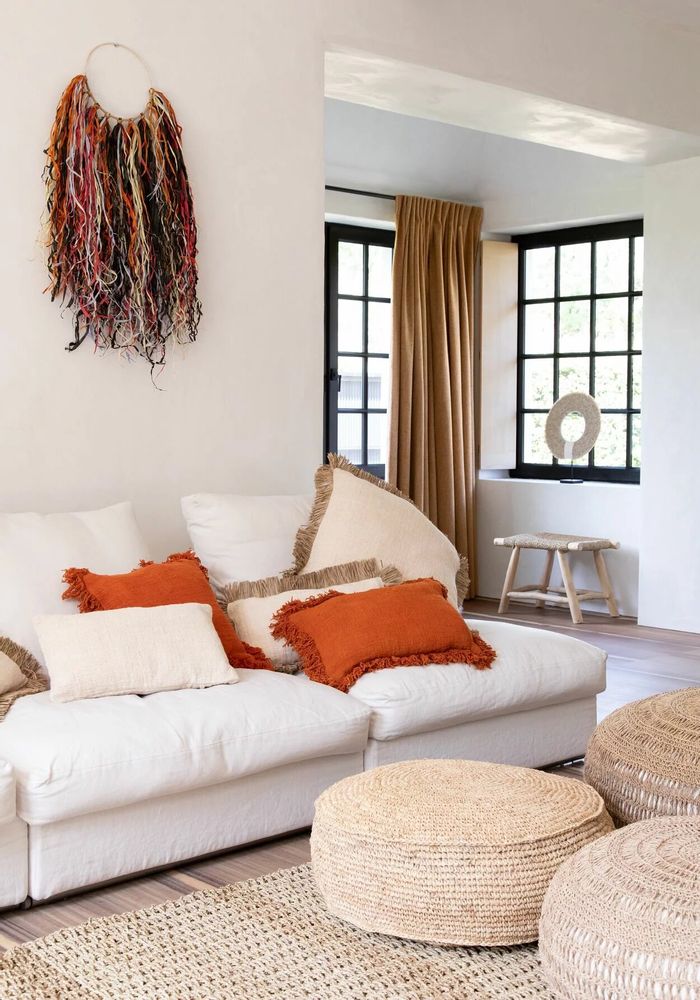 Benches - The Porto Seagrass Stool - Natural - M - BAZAR BIZAR LIVING