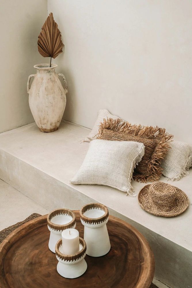 Candlesticks and candle holders - The Pretty Candle Holder - White Natural - L - BAZAR BIZAR LIVING