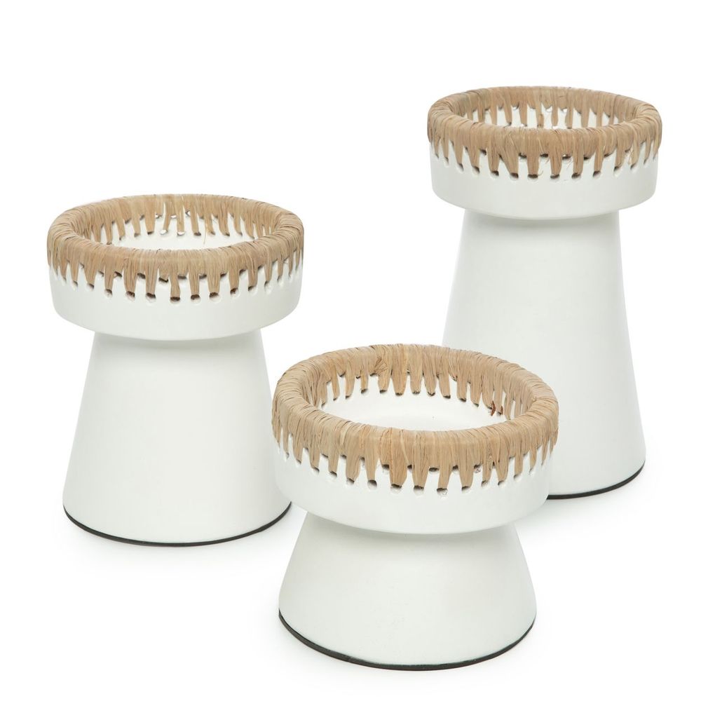 Bougeoirs et photophores - Le Bougeoir Pretty - Blanc Naturel - S - BAZAR BIZAR LIVING