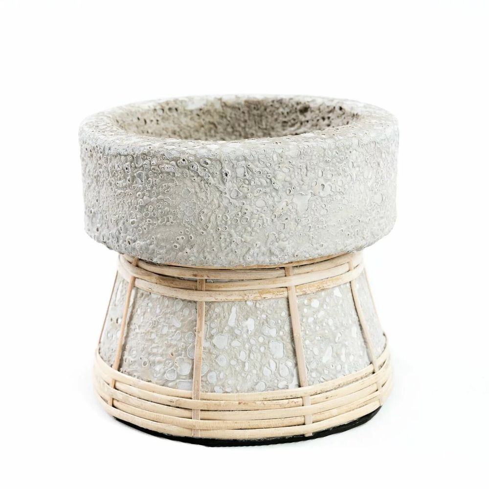 Candlesticks and candle holders - The Serene Candle Holder - Concrete Natural - S - BAZAR BIZAR LIVING