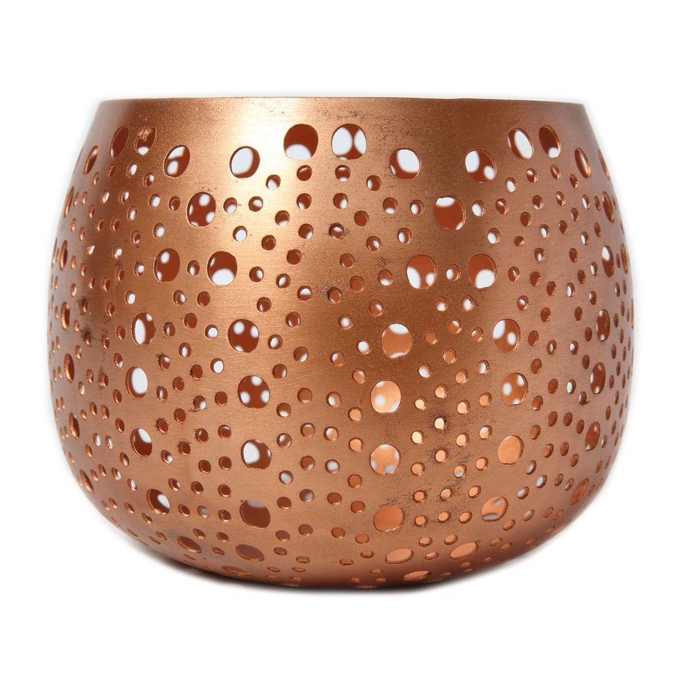 Bougeoirs et photophores  - Le Bougeoir Triangle Ball - Cuivre - S - BAZAR BIZAR LIVING