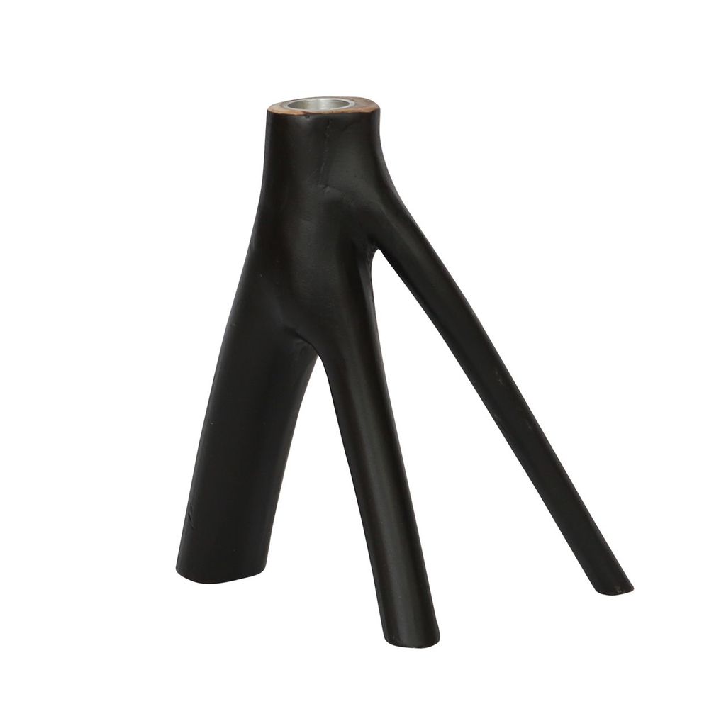 Bougeoirs et photophores - Le Bougeoir Triple Twig - Noir - BAZAR BIZAR LIVING
