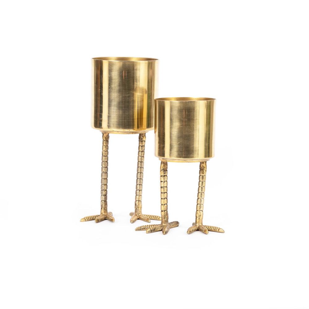 Vases - The Bird Feet Planter - Brass - L - BAZAR BIZAR LIVING