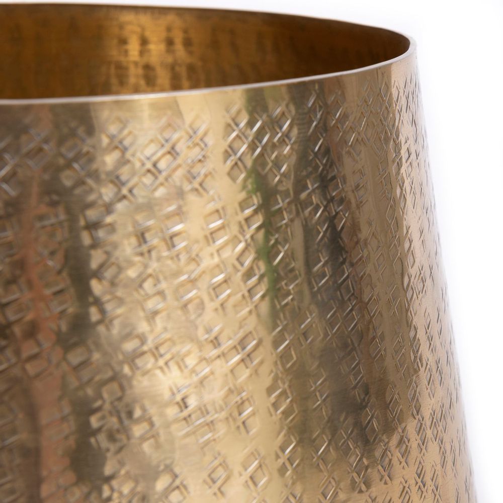 Vases - The Hammered Planter - Brass - L - BAZAR BIZAR LIVING