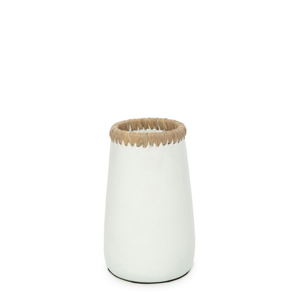 Vases - The Sneaky Vase - White Natural - S - BAZAR BIZAR LIVING