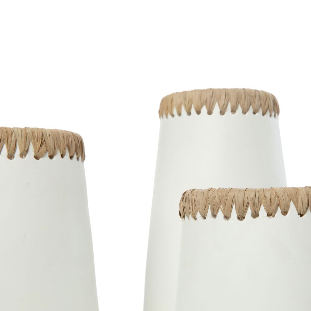 Vases - The Sneaky Vase - White Natural - S - BAZAR BIZAR LIVING