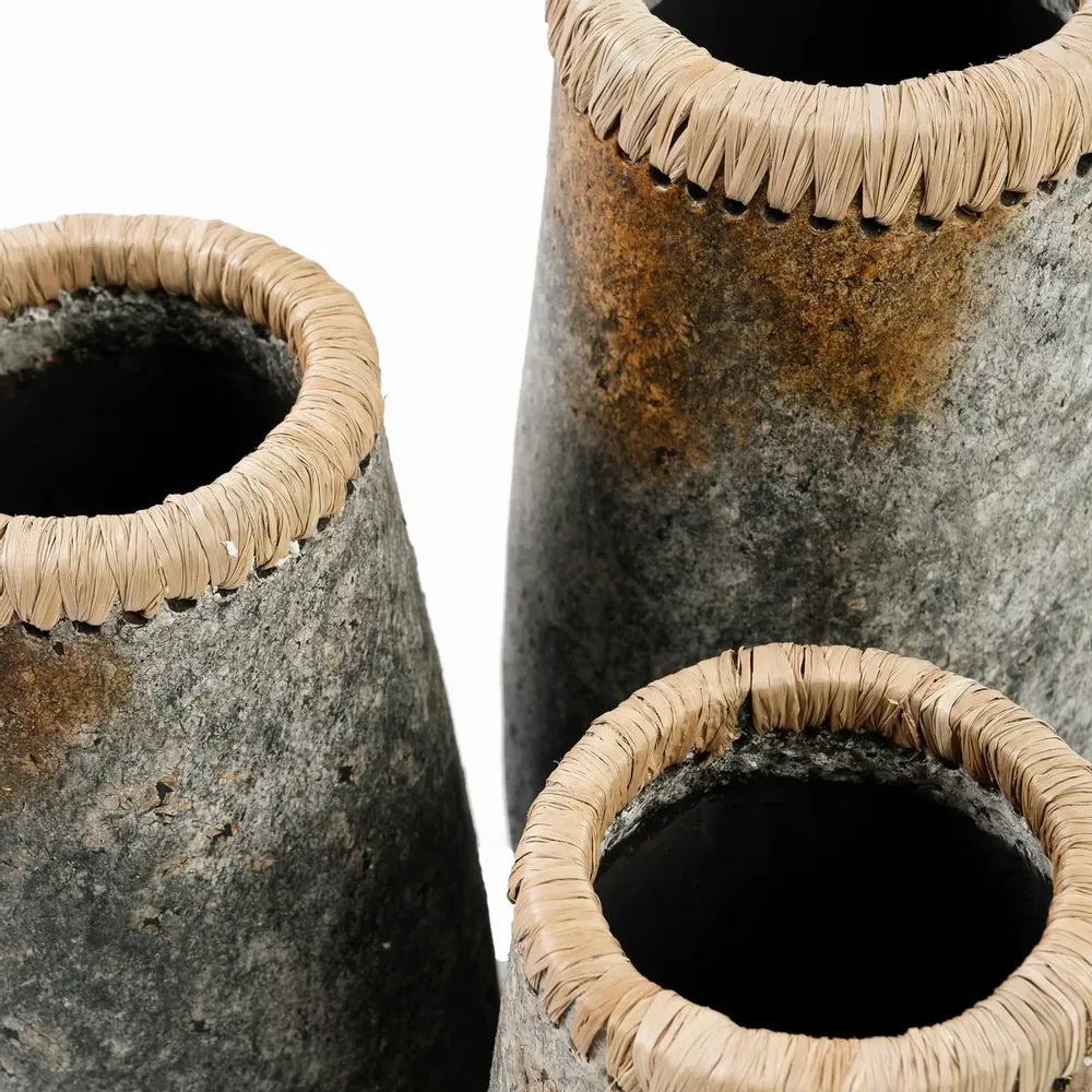 Vases - Le Vase Sneaky - Gris Antique - L - BAZAR BIZAR LIVING