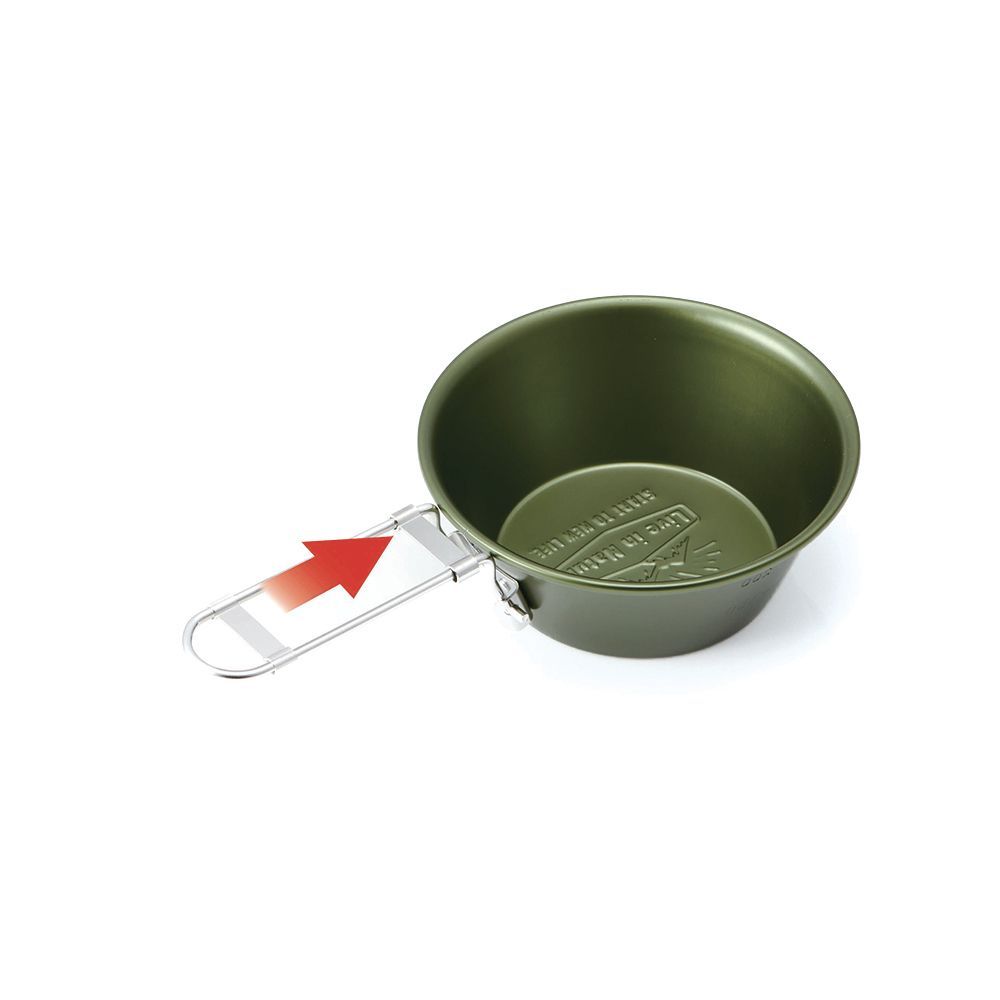 Barbecues - Camping mug, folding handle, aluminium 300 ml/SKATER - ABINGPLUS