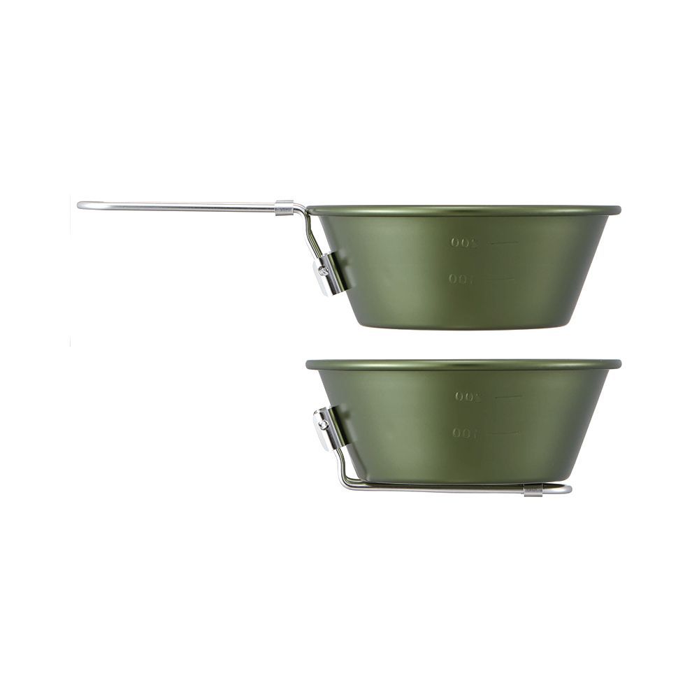 Barbecues - Camping mug, folding handle, aluminium 300 ml/SKATER - ABINGPLUS