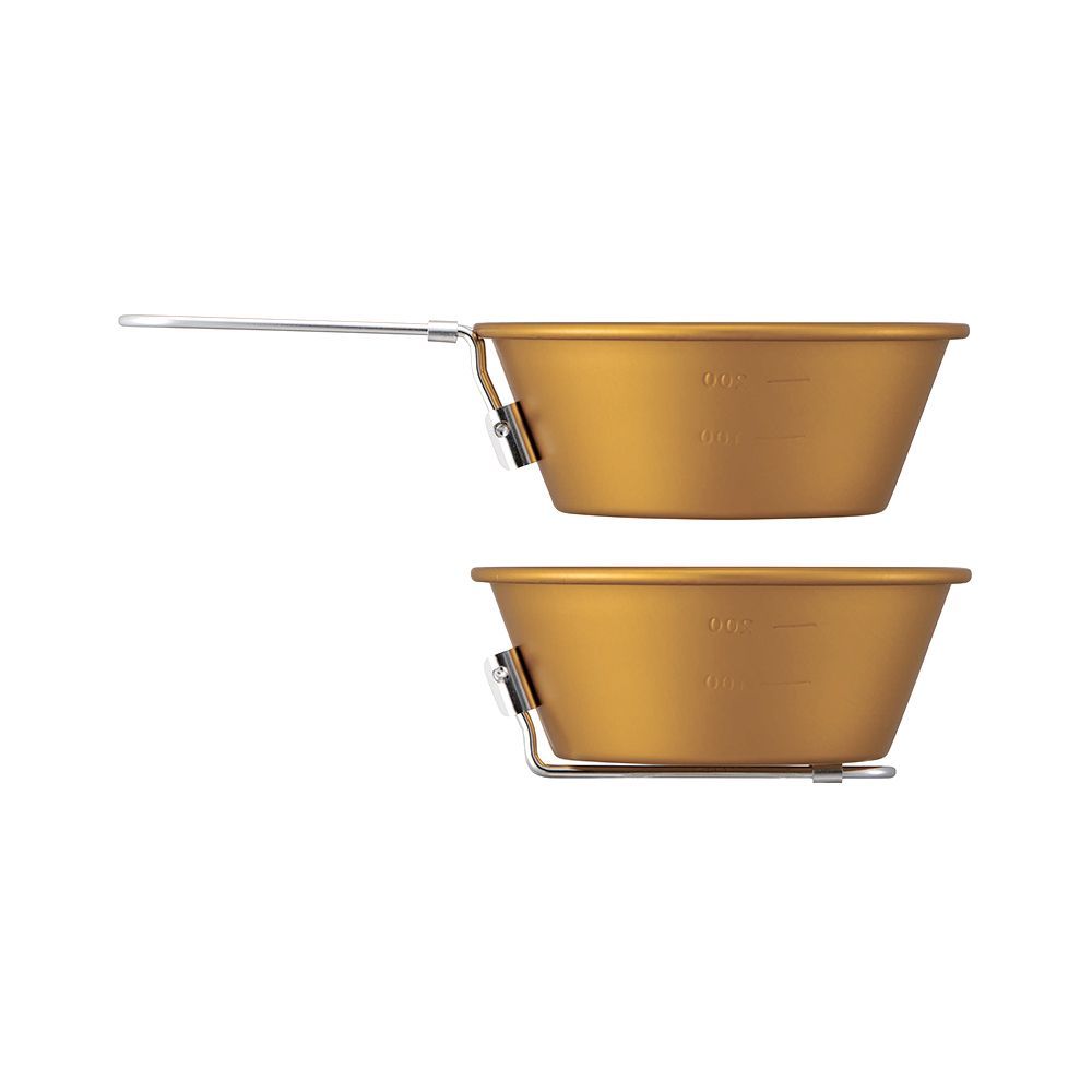 Barbecues - Camping mug, folding handle, aluminium 300 ml/SKATER - ABINGPLUS