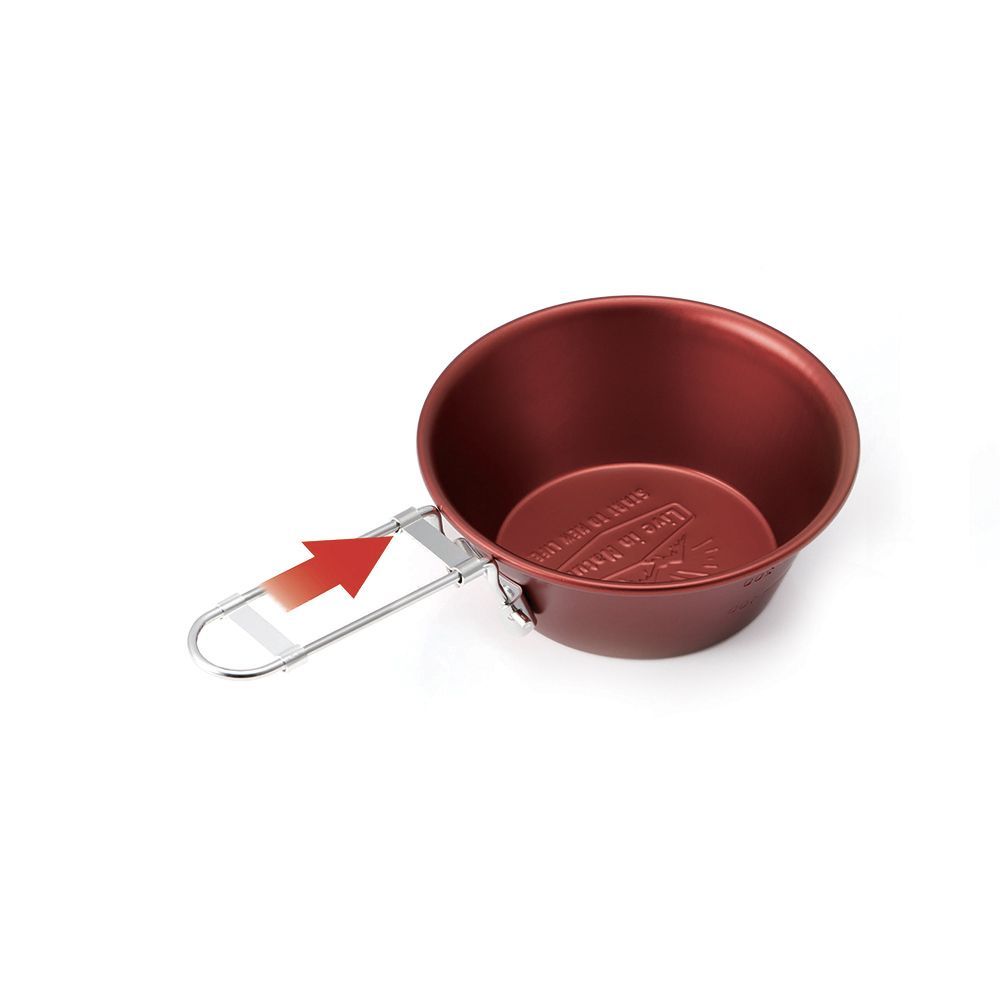 Barbecues - Camping mug, folding handle, aluminium 300 ml/SKATER - ABINGPLUS