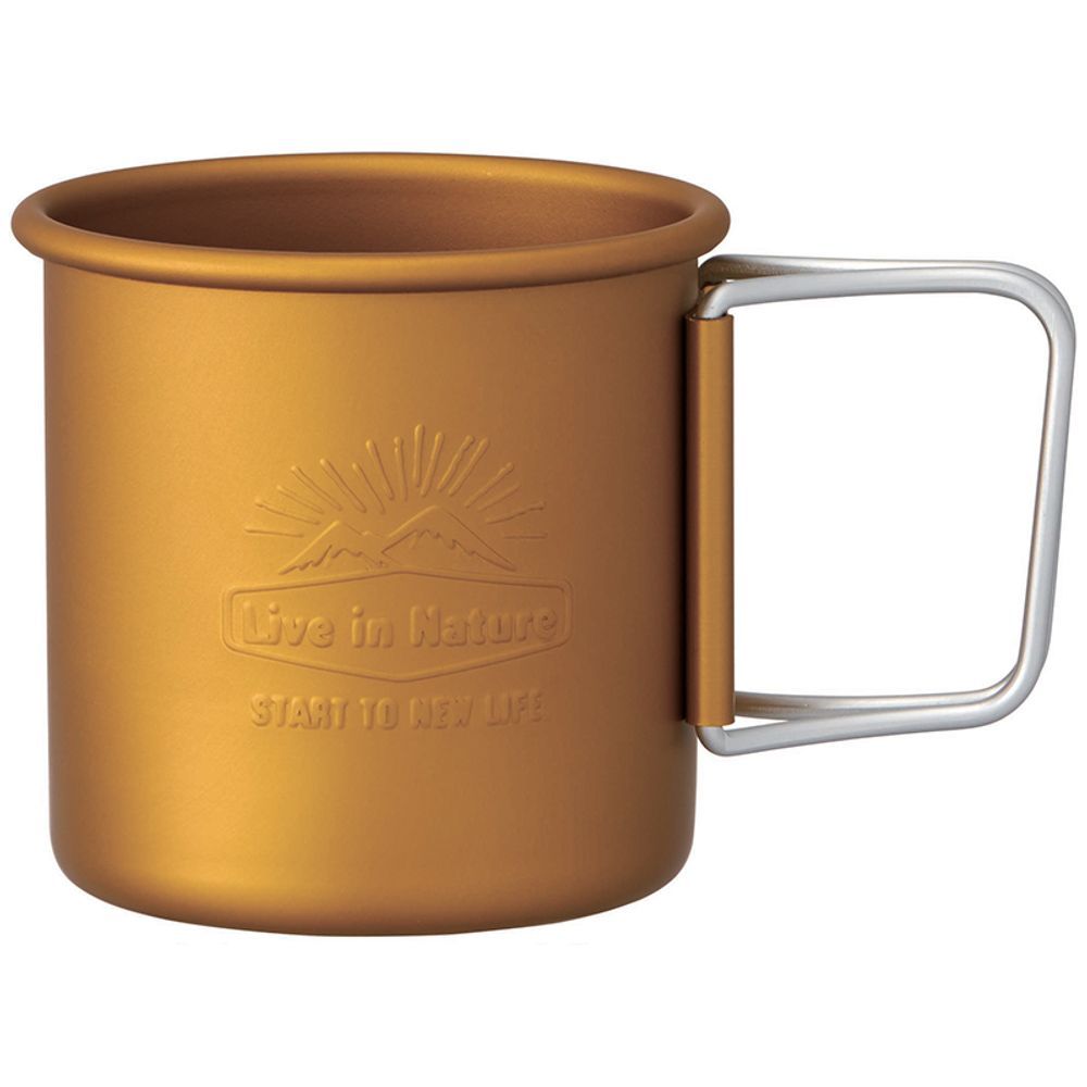 Barbecues - Camping mug, folding handle, aluminium 300 ml/SKATER - ABINGPLUS
