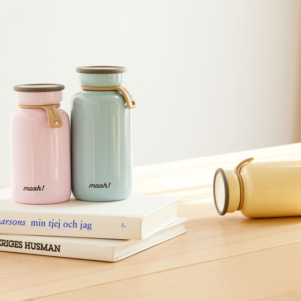 Travel accessories - 330 ml insulated stainless steel bottle - Bottle Latte/Mosh collection! - ABINGPLUS