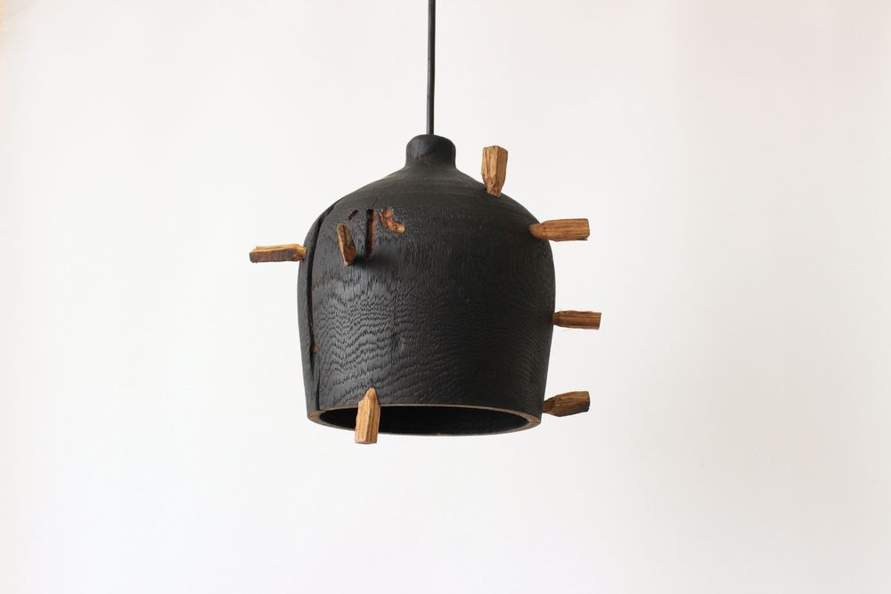 Hanging lights - Wooden pendant light with plug in - WOODENDREAMS