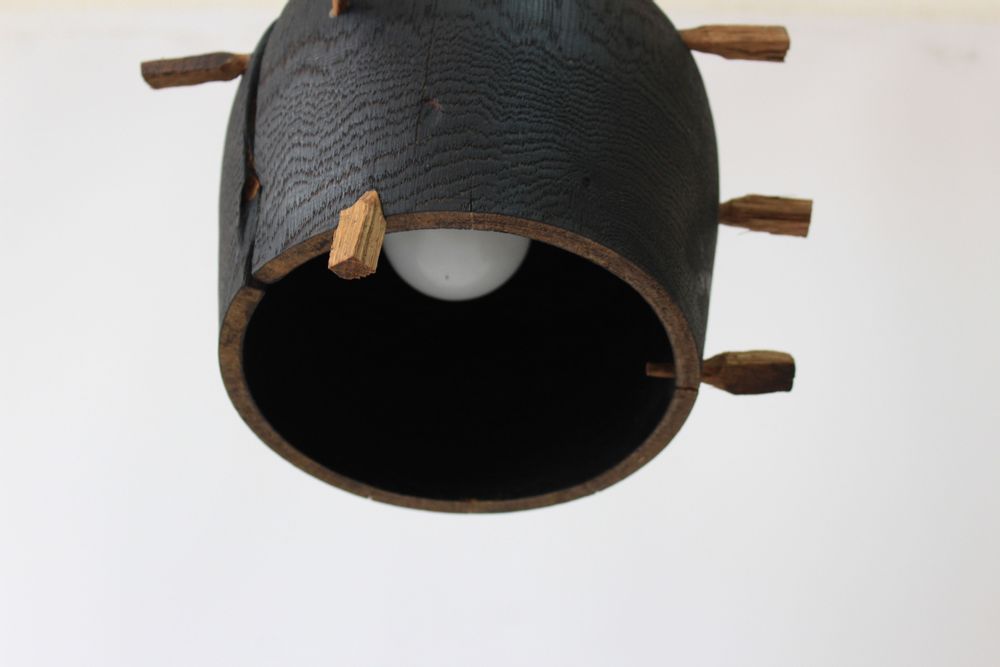 Hanging lights - Wooden pendant light with plug in - WOODENDREAMS