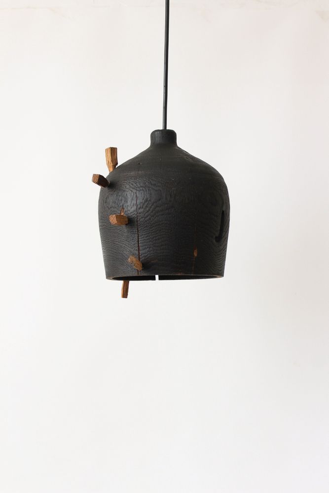 Hanging lights - Wooden pendant light with plug in - WOODENDREAMS