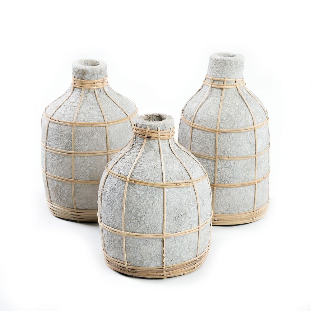 Vases - Le Vase Whoopy - Béton Naturel - L - BAZAR BIZAR LIVING