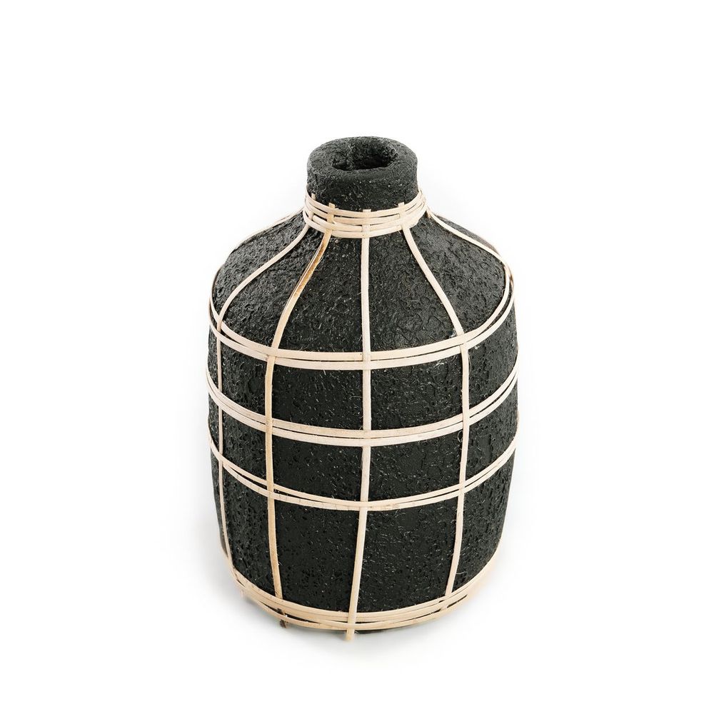 Vases - The Whoopy Vase - Black Natural - M - BAZAR BIZAR LIVING