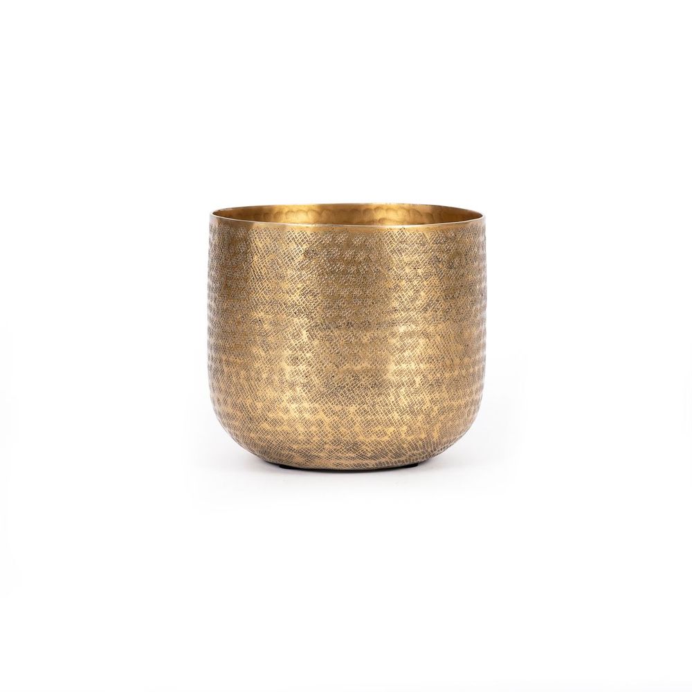 Vases - The Hammered Planters - Brass - Set of 2 - BAZAR BIZAR LIVING