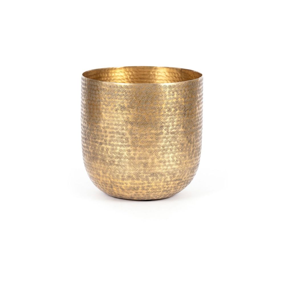 Vases - The Hammered Planters - Brass - Set of 2 - BAZAR BIZAR LIVING