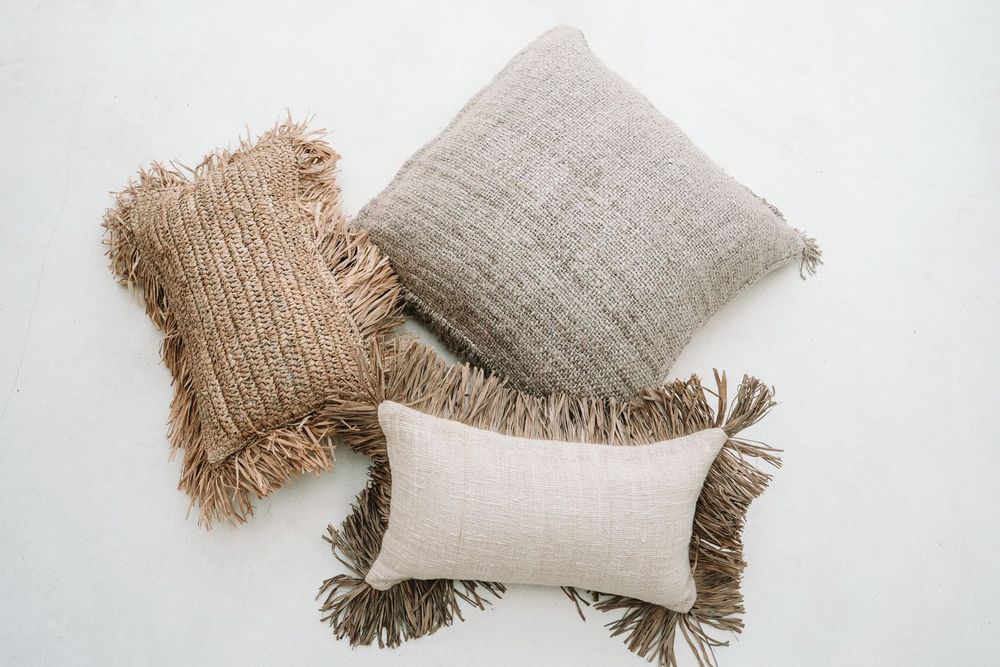Cushions - The Saint Tropez Cushion Cover - Natural White - 30x50 - BAZAR BIZAR LIVING