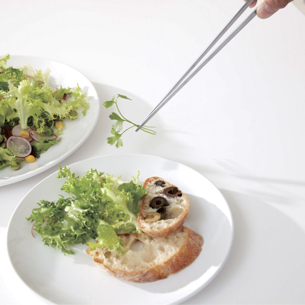 Ustensiles de cuisine - Pince fine Saibashi en acier inoxydable - collection EAtoCO / YOSHIKAWA - ABINGPLUS