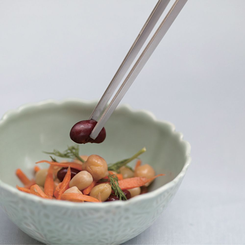 Ustensiles de cuisine - Pince fine Saibashi en acier inoxydable - collection EAtoCO / YOSHIKAWA - ABINGPLUS