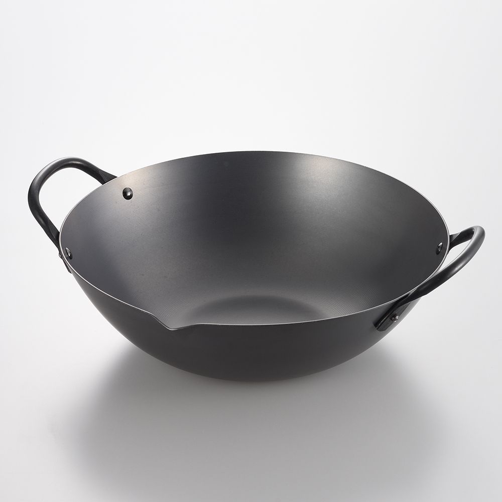 Poêles - Poêle et wok Ø360 en acier - collection Guangdong / YOSHIKAWA - ABINGPLUS