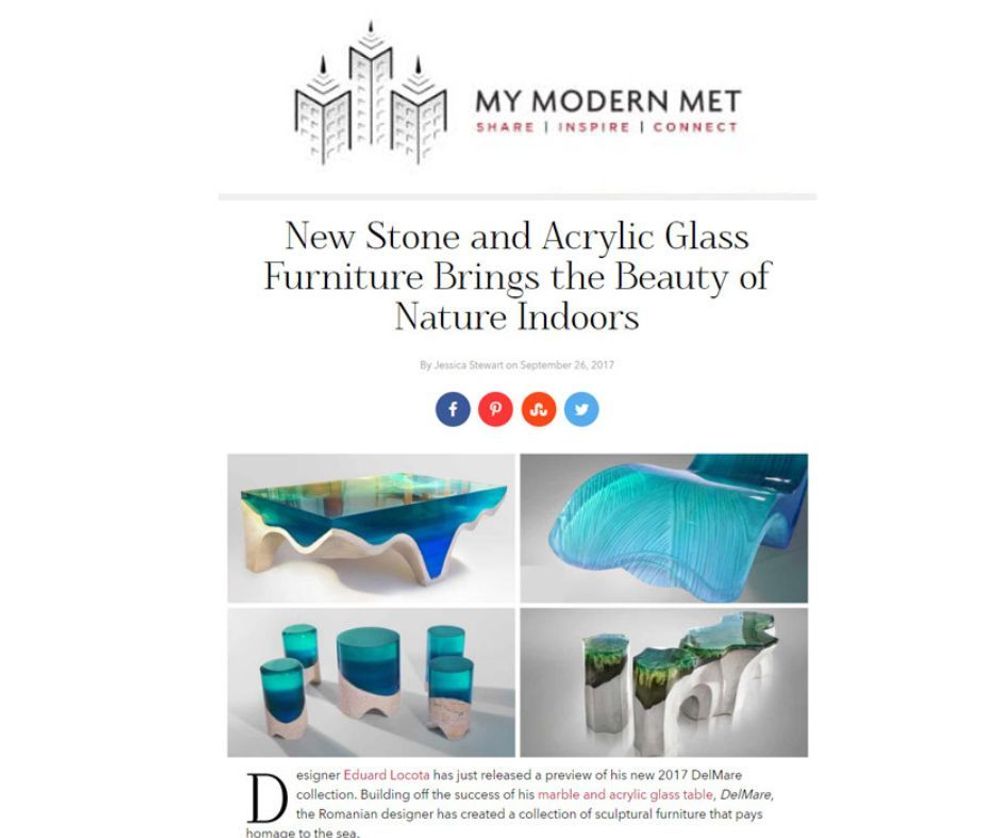 Sculptures, statuettes and miniatures - La Falaise | Bench & Side Table - LO CONTEMPORARY