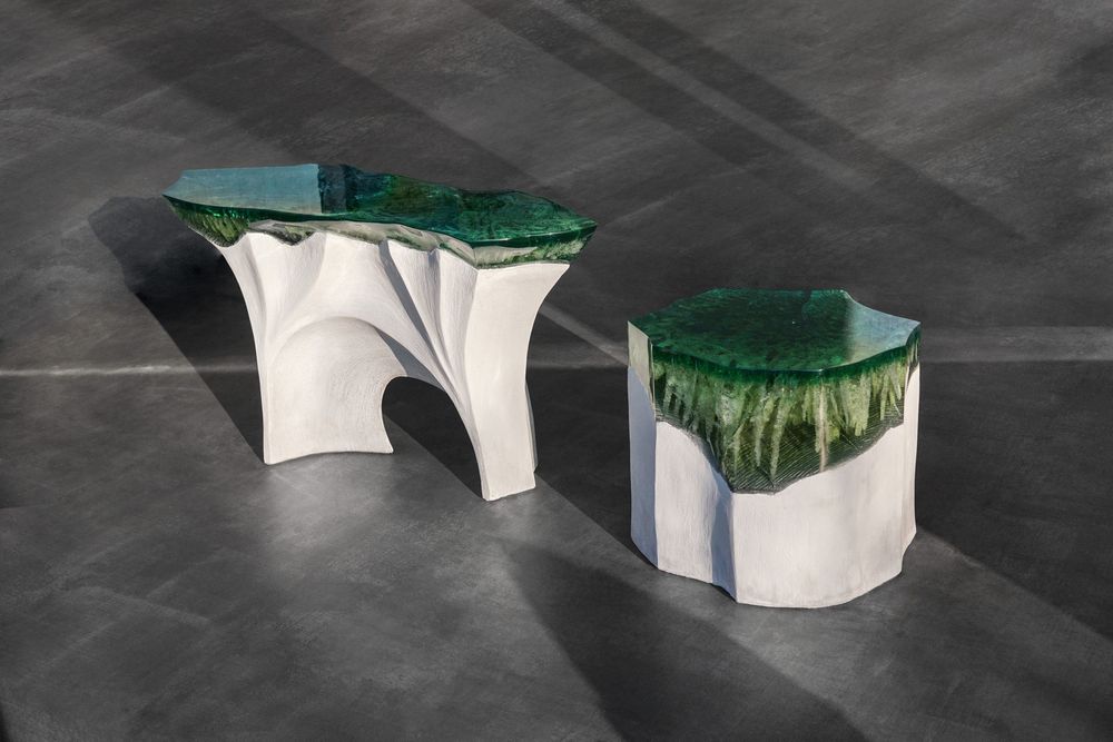 Sculptures, statuettes and miniatures - Cliff |Side Table - LO CONTEMPORARY