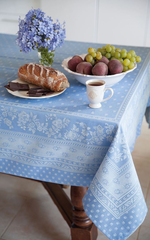 Linge de table textile - Nappe Jacquard rectangle - Durance - TISSUS TOSELLI