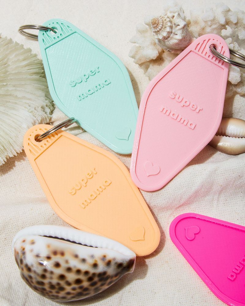 Cadeaux - Porte clef "super mama" - PANTAI PANTAI