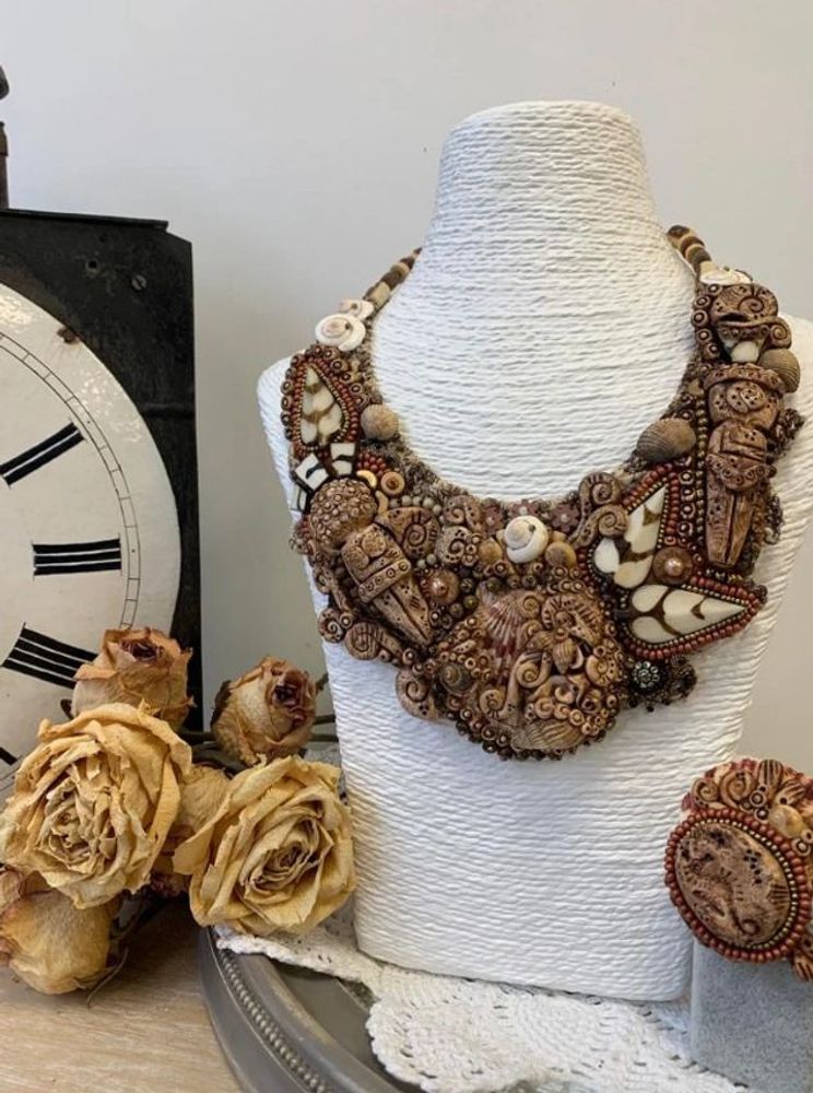 Bijoux - Collier "Au temps du Dieu Ai Apaec" - ANNA KRONIQ