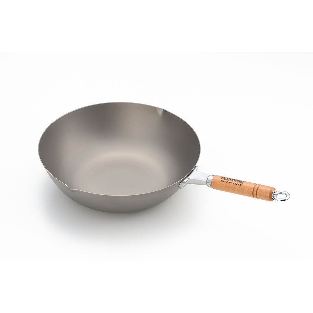 Poêles - Poêle et wok Ø330 en Titanium / YOSHIKAWA - ABINGPLUS