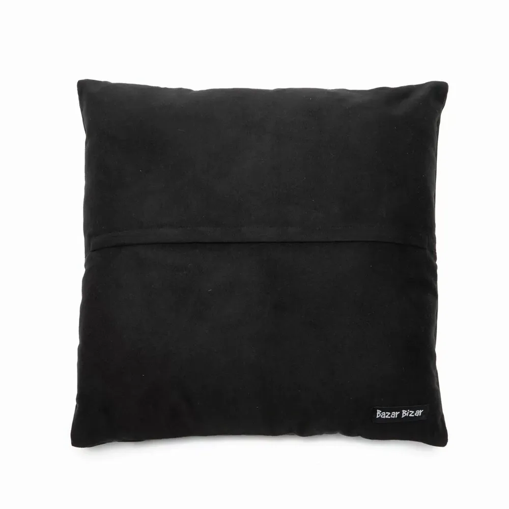 Coussins - La Housse De Coussin Four Leather Panel - Noir - 60x60 - BAZAR BIZAR LIVING