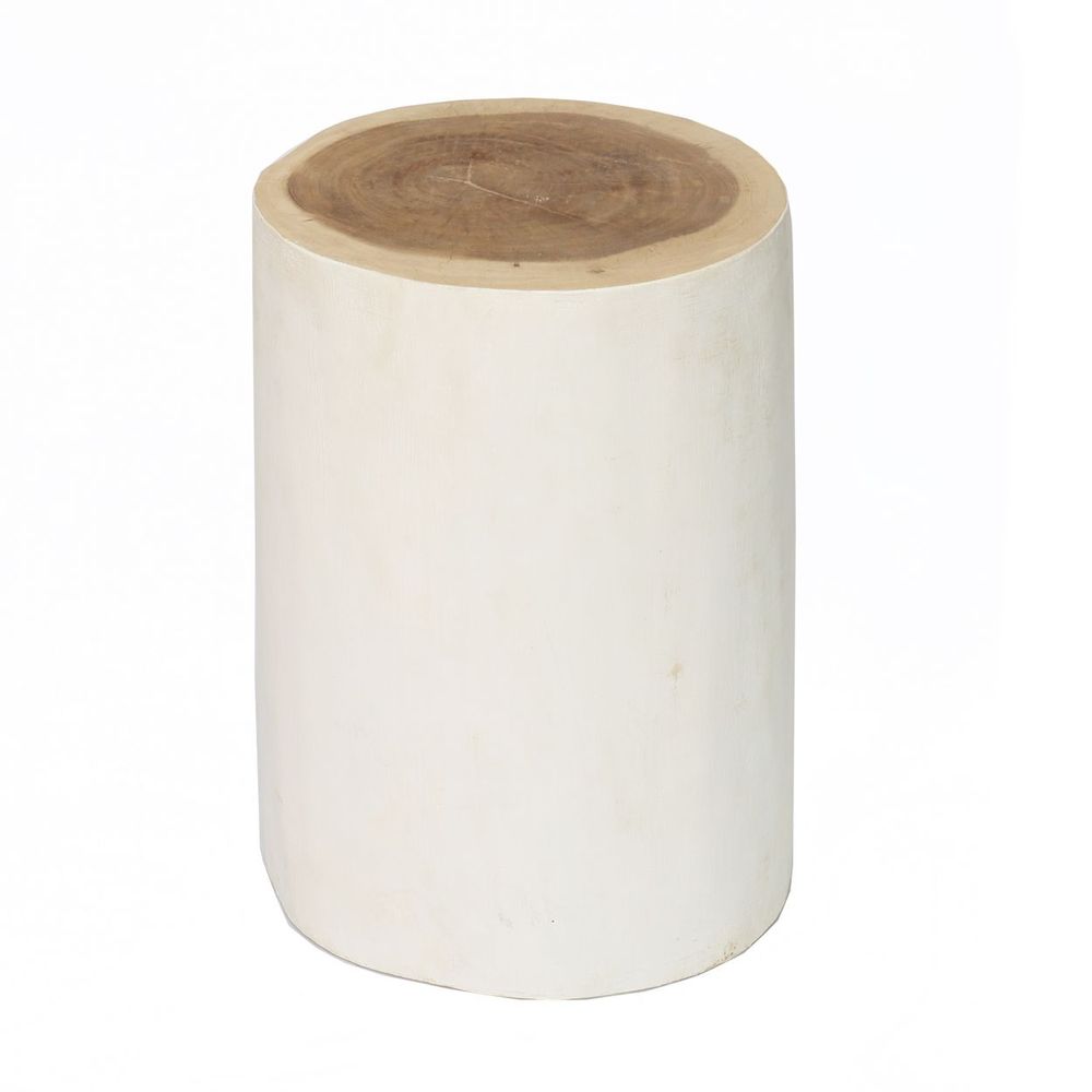 Tabourets - Tabouret The Tribe - Blanc naturel - BAZAR BIZAR LIVING