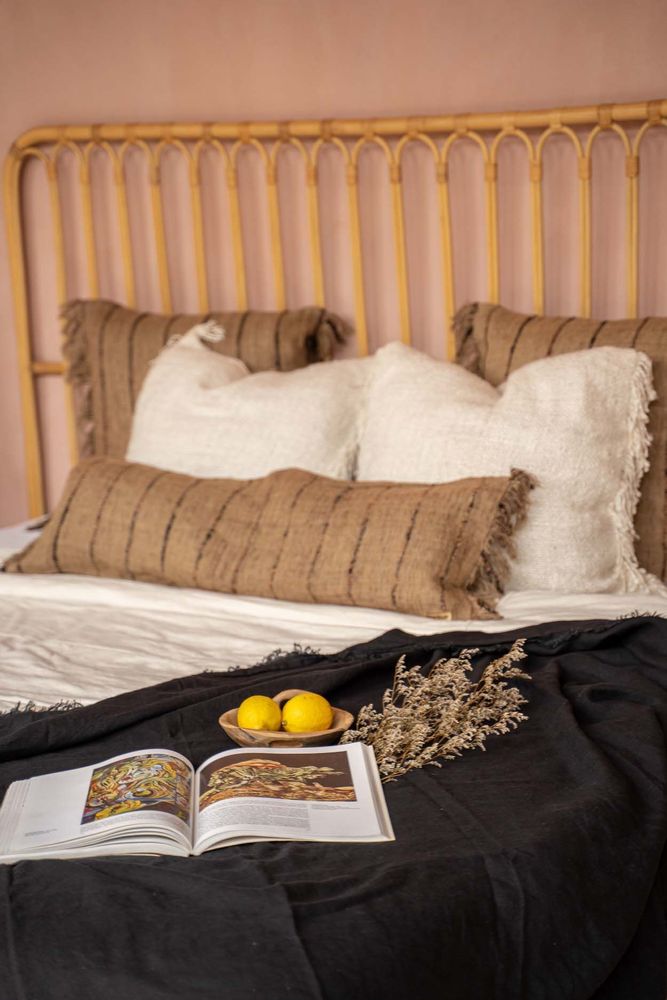 Cushions - The Oh My Gee Cushion Cover - Beige Black - 35x100 - BAZAR BIZAR LIVING
