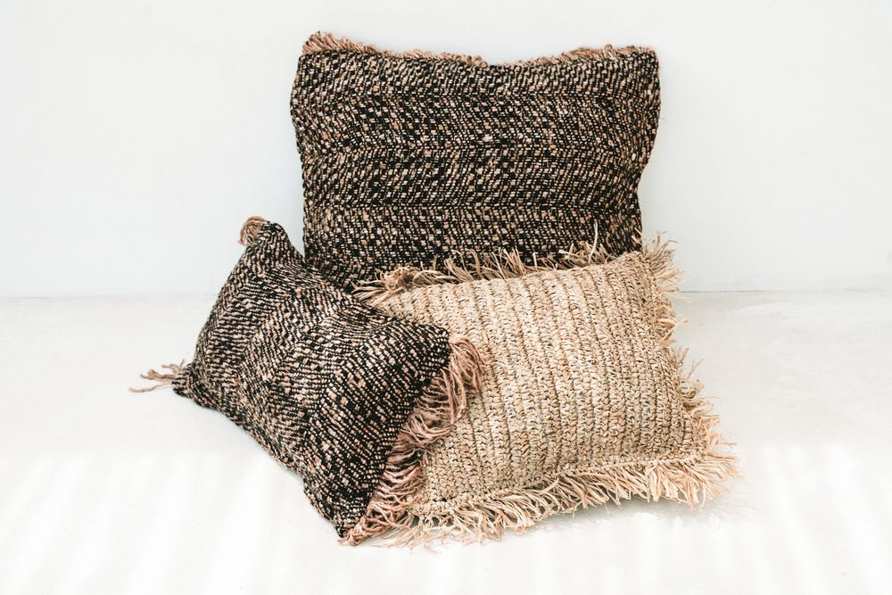 Cushions - The Oh My Gee Cushion Cover - Black Copper - 60x60 - BAZAR BIZAR LIVING
