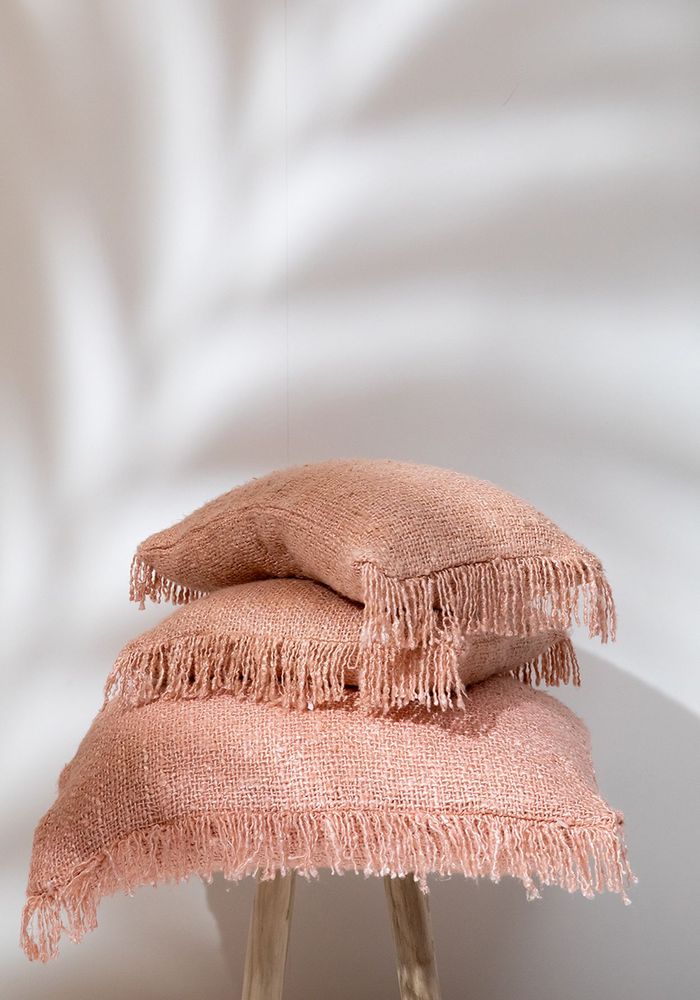 Coussins - La Housse De Coussin Oh My Gee - Rose Saumon - 40x40 - BAZAR BIZAR LIVING