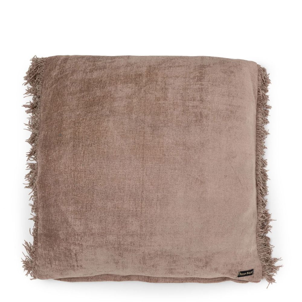 Cushions - The Oh My Gee Cushion Cover - Concrete Velvet - 60x60 - BAZAR BIZAR LIVING