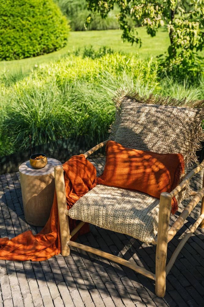 Coussins - La Housse De Coussin Oh My Gee - Velours Rouille - 30x50 - BAZAR BIZAR LIVING
