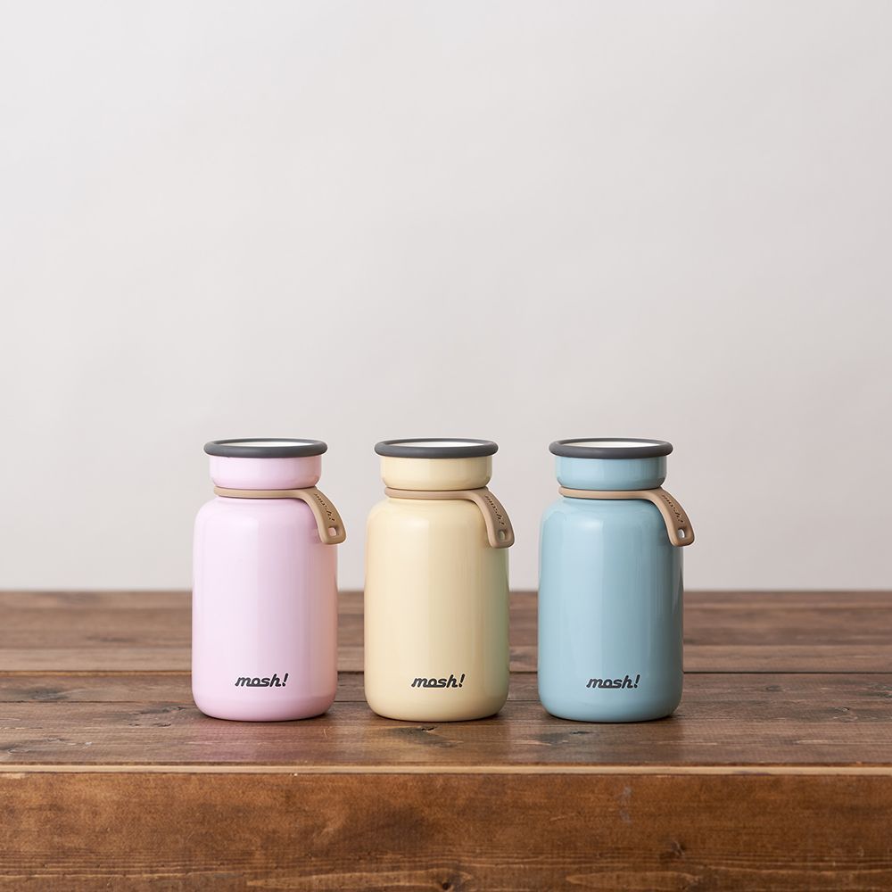 Travel accessories - Bottle Latte 330 ml stainless steel insulated flask/Mosh! - ABINGPLUS
