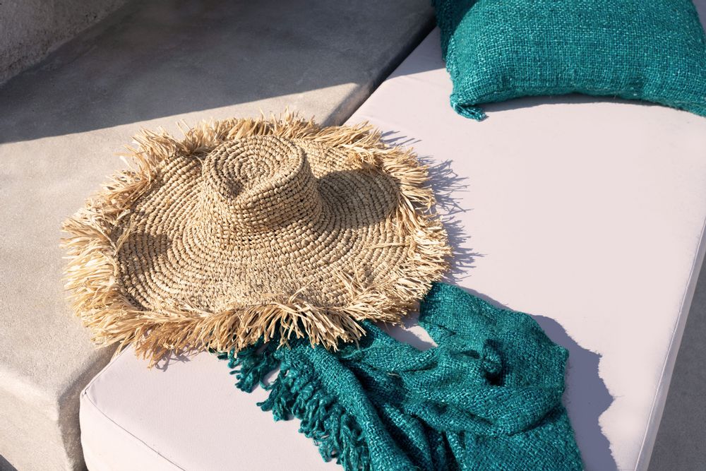 Plaids - Le S'il vous Plaid - Aqua - BAZAR BIZAR LIVING