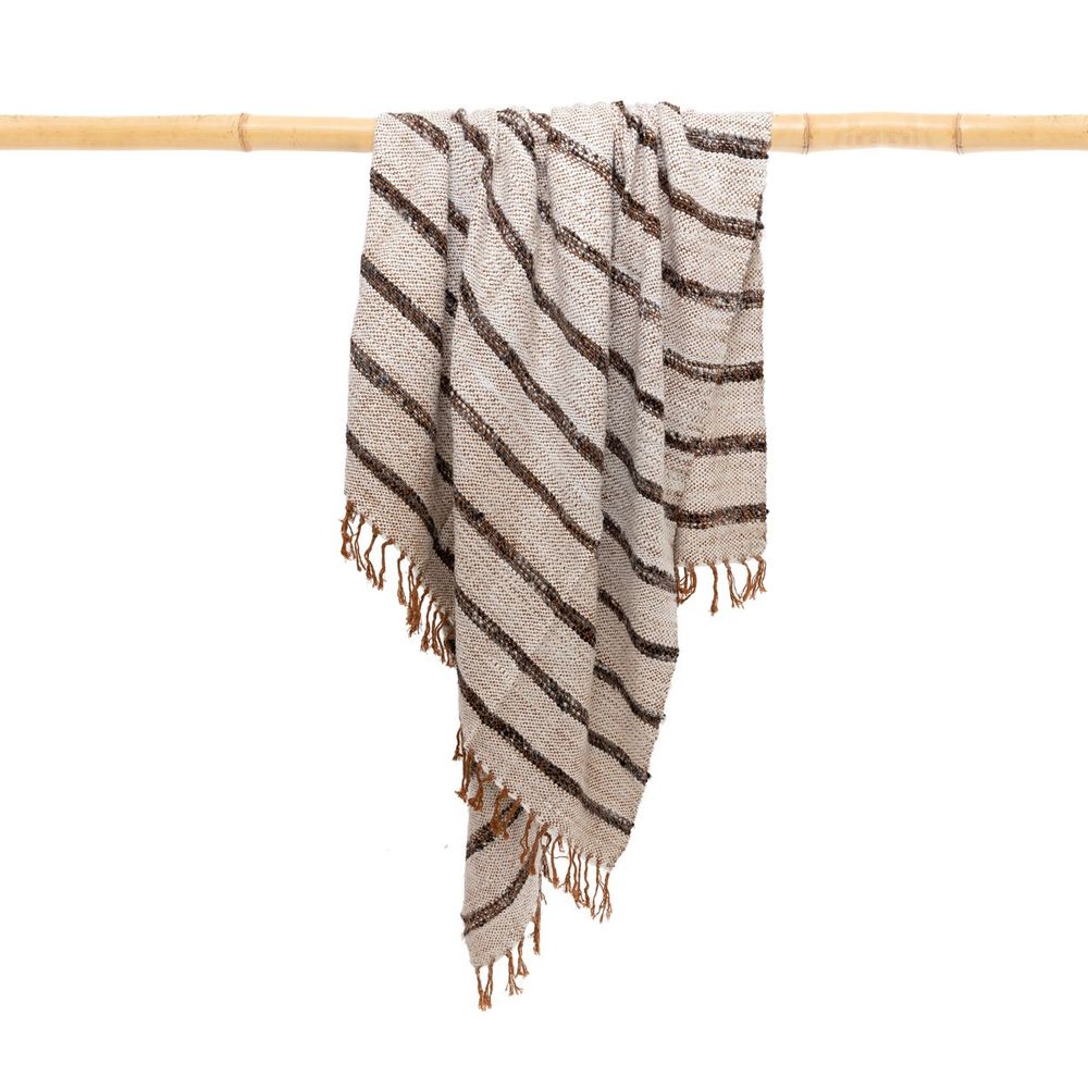 Plaids - Le s'il vous Plaid - Blanc Bohème - BAZAR BIZAR LIVING