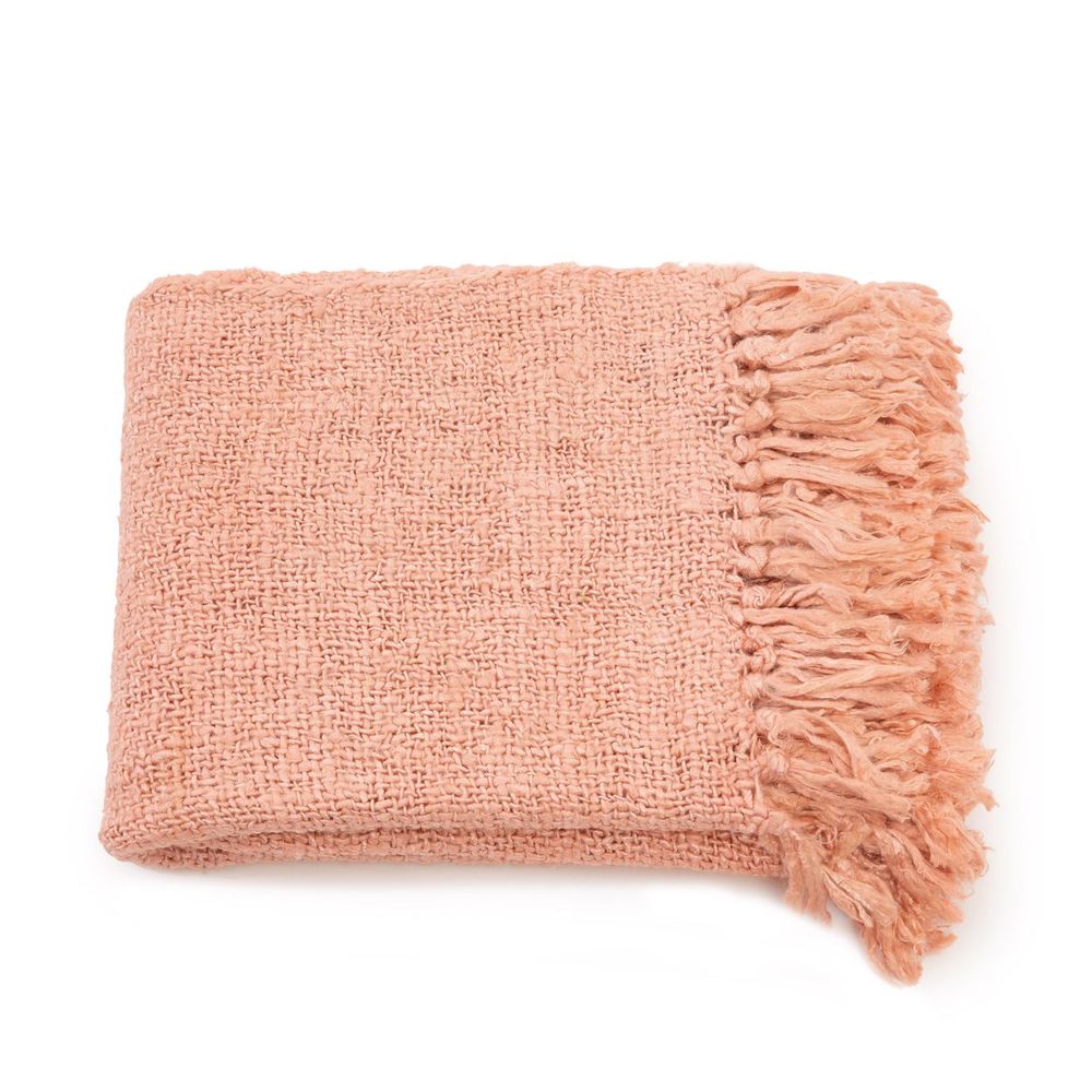 Plaids - Le S'il Vous Plaid - Rose Saumon - BAZAR BIZAR LIVING