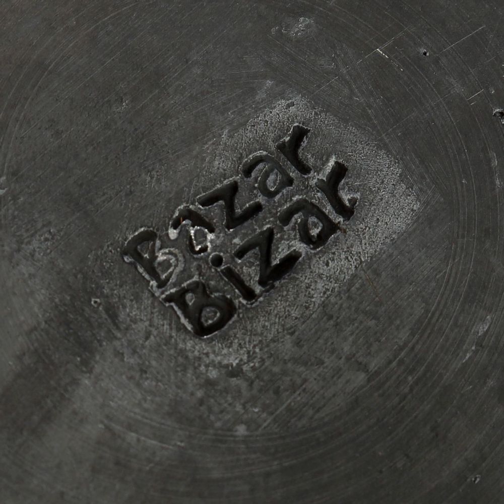 Plats et saladiers - L'Assiette Classique Brûlée - Noir - M - BAZAR BIZAR LIVING