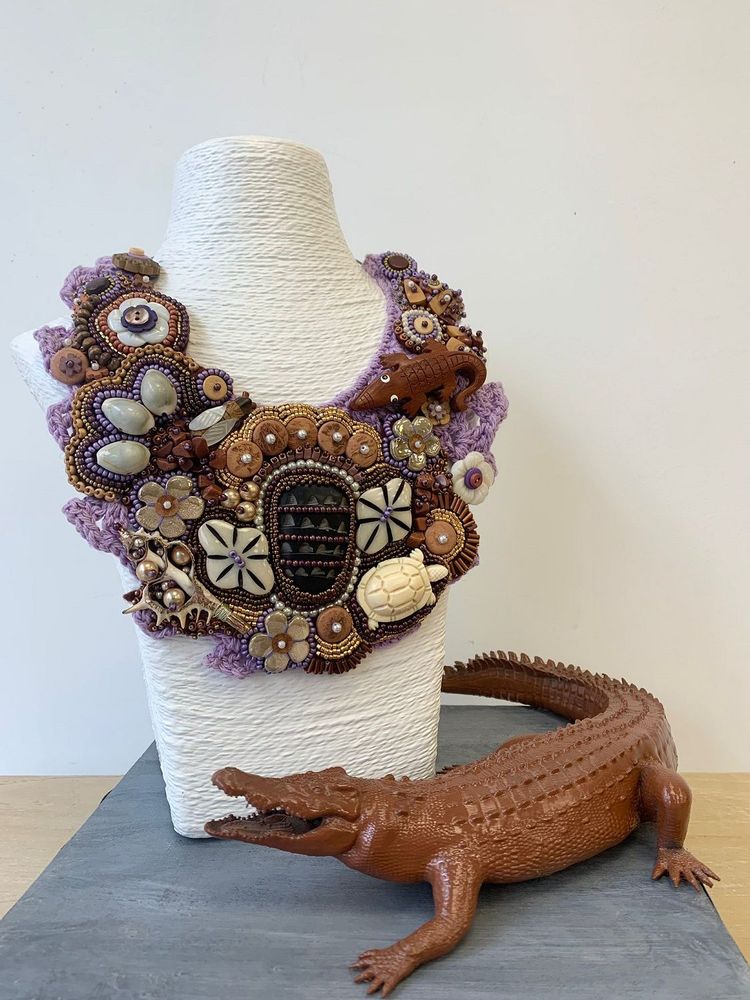 Bijoux - Collier "Un dimanche dans le parc des Everglades" - ANNA KRONIQ