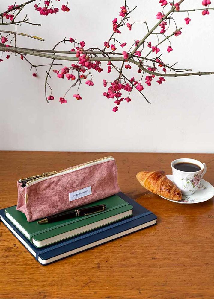 Autres fournitures bureau - Trousse à crayon en épaisse toile de coton bio - LES PENSIONNAIRES