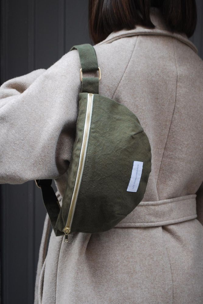 Sacs et cabas - Sac banane en toile de coton bio - LES PENSIONNAIRES